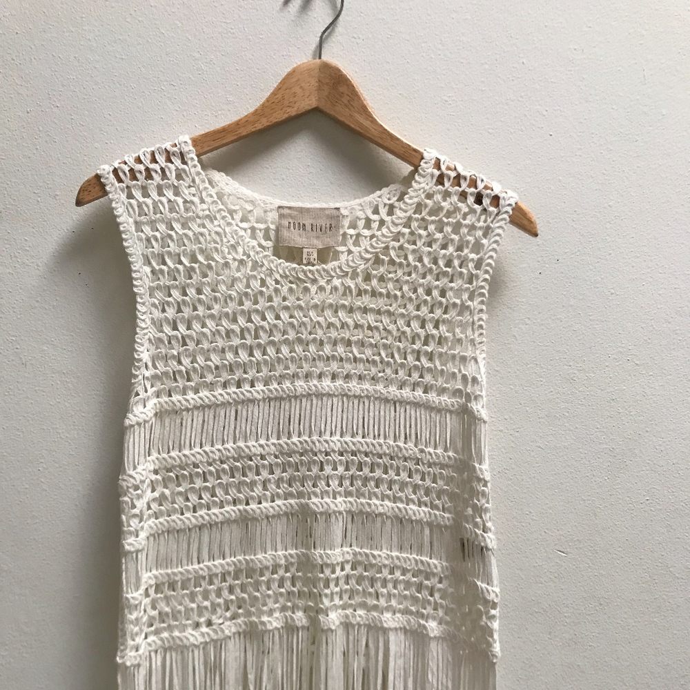 MOON RIVER FLOWY EMBROIDERED TOP